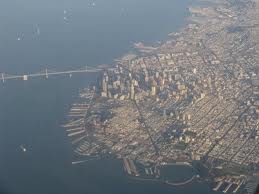 view of sf from the air
