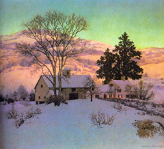 The Afterglow by Maxfield Parrish